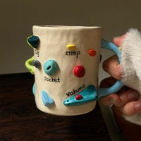 Rock Climbing Grip Handmade Mug - Image 0