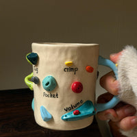 Rock Climbing Grip Handmade Mug - Image 4
