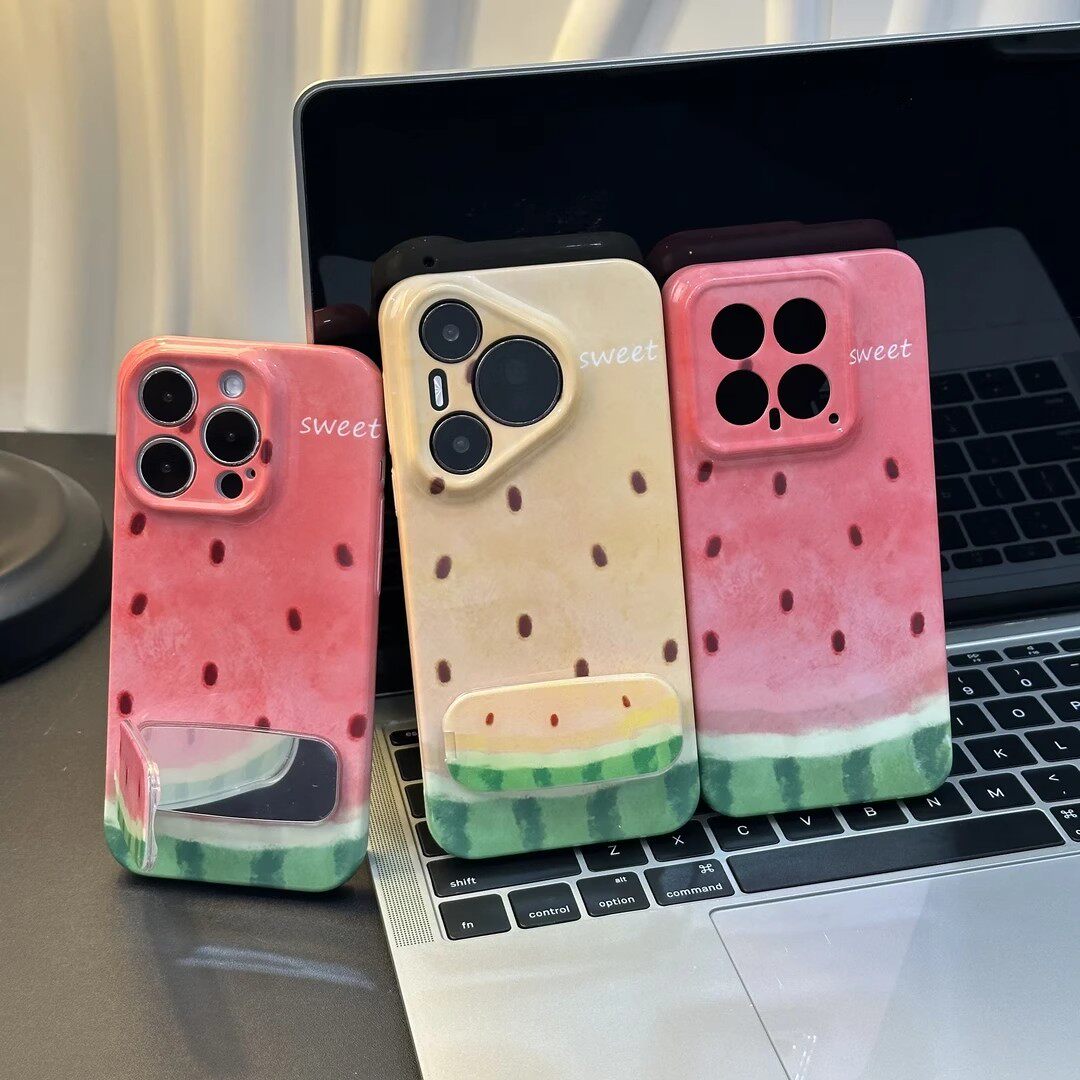 Juicy Shell Mirror Watermelon iPhone Case - Image 1