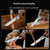 Steel Sharp Foldable Outdoor EDC Knife Tool - Image 2