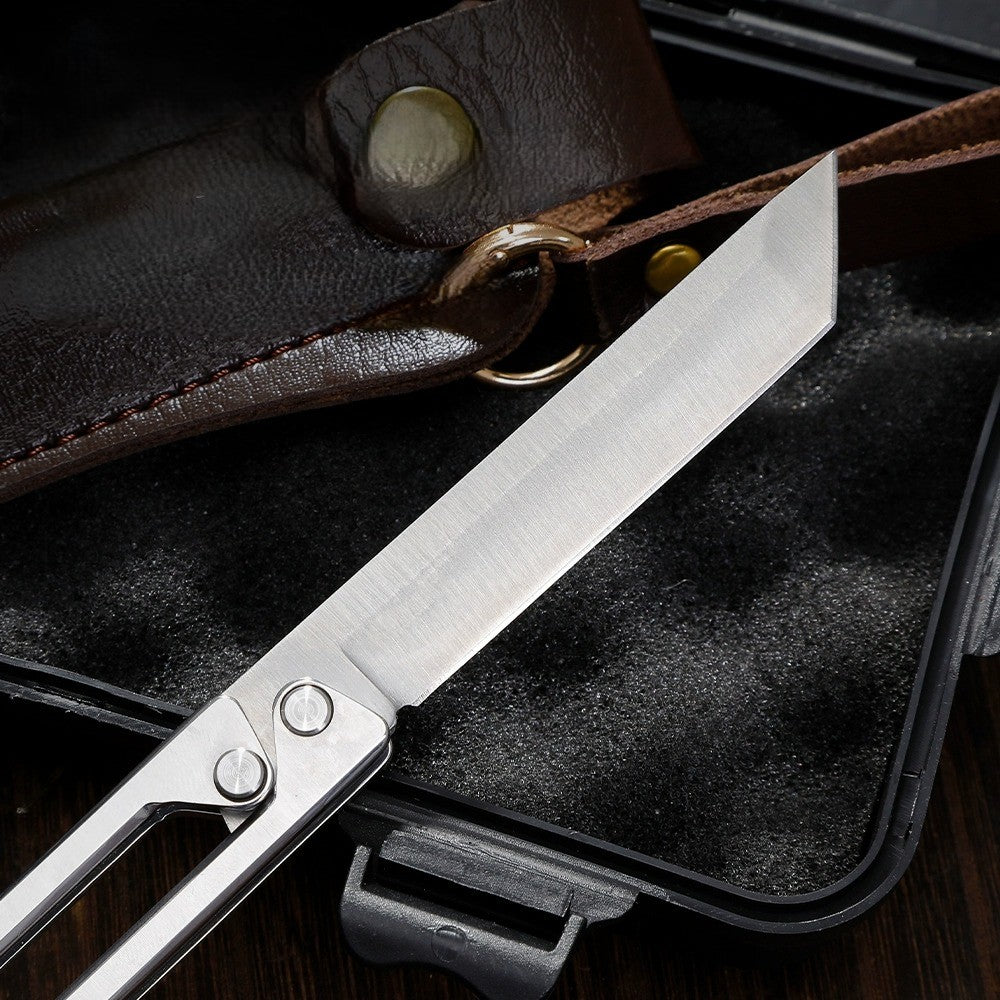 Steel Sharp Foldable Outdoor EDC Knife Tool - Image 4