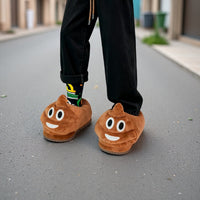 Funny Poop Warm Plush Slippers - Image 2