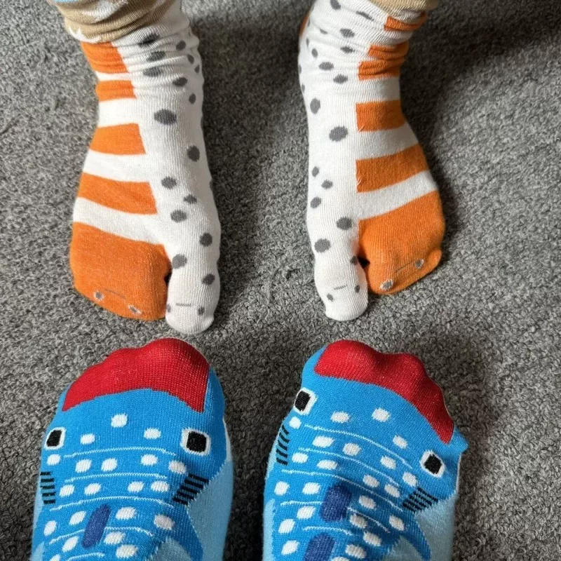 Playful Eel Stripe Cozy Crew Socks - Image 7