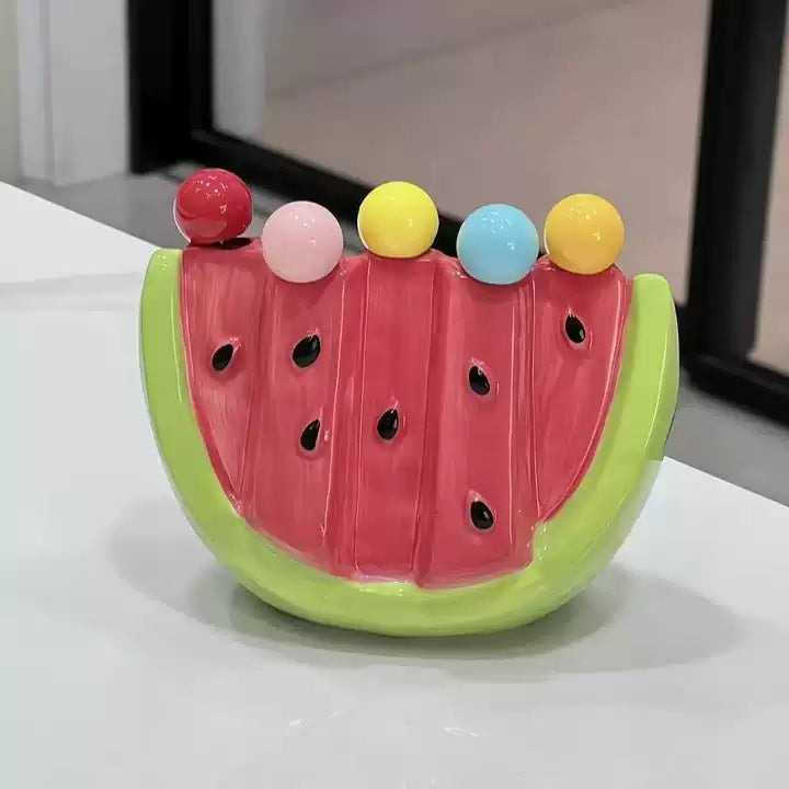 Watermelon Fruit Bite Sticks Fork Set - Image 4
