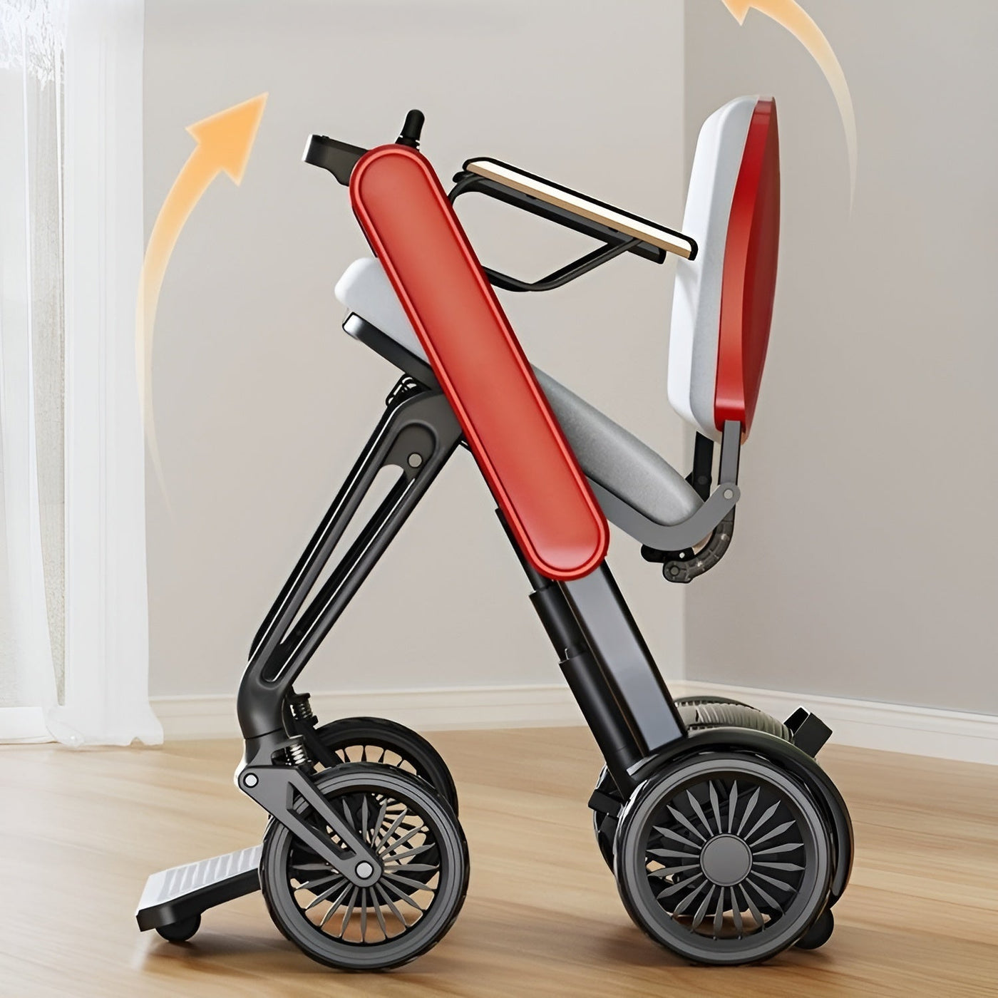 Secure Way Compact Foldable Electric Weather-Resistant Travel Scooter - Image 1
