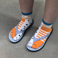 Playful Eel Stripe Cozy Crew Socks - Image 1