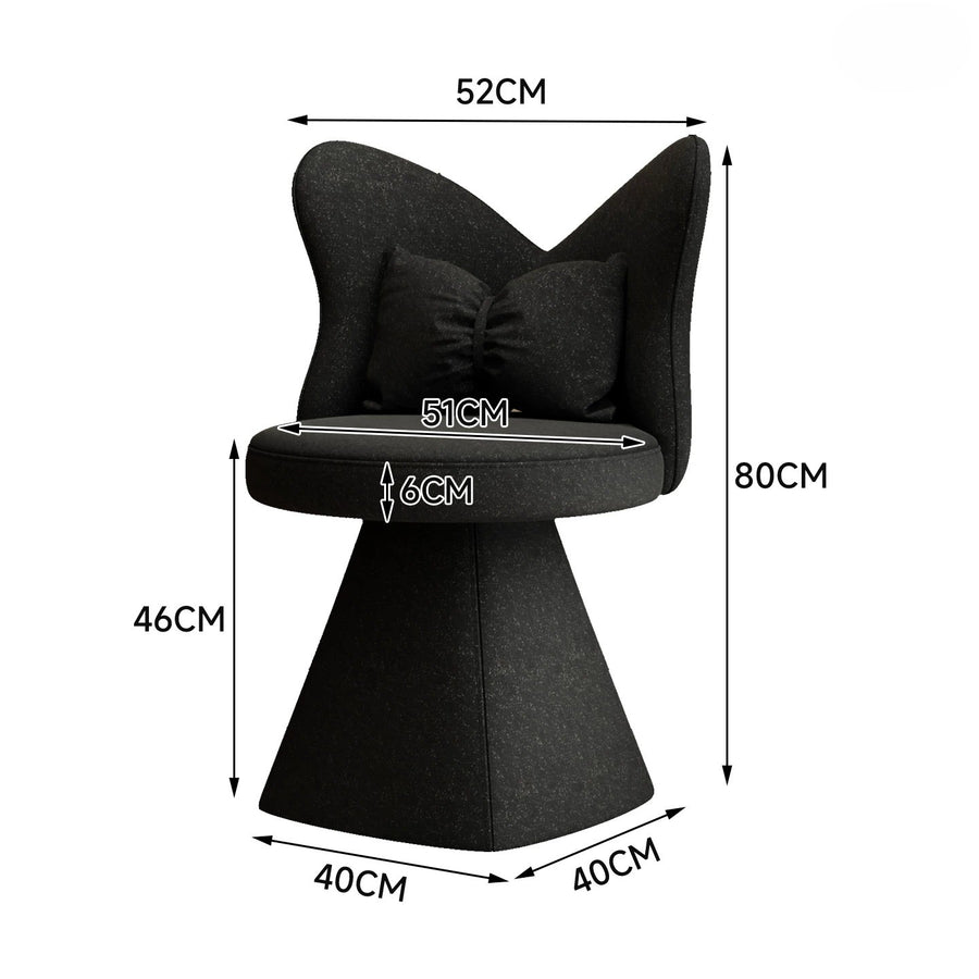 Butterfly Bloom Swivel Makeup Vanity Chair