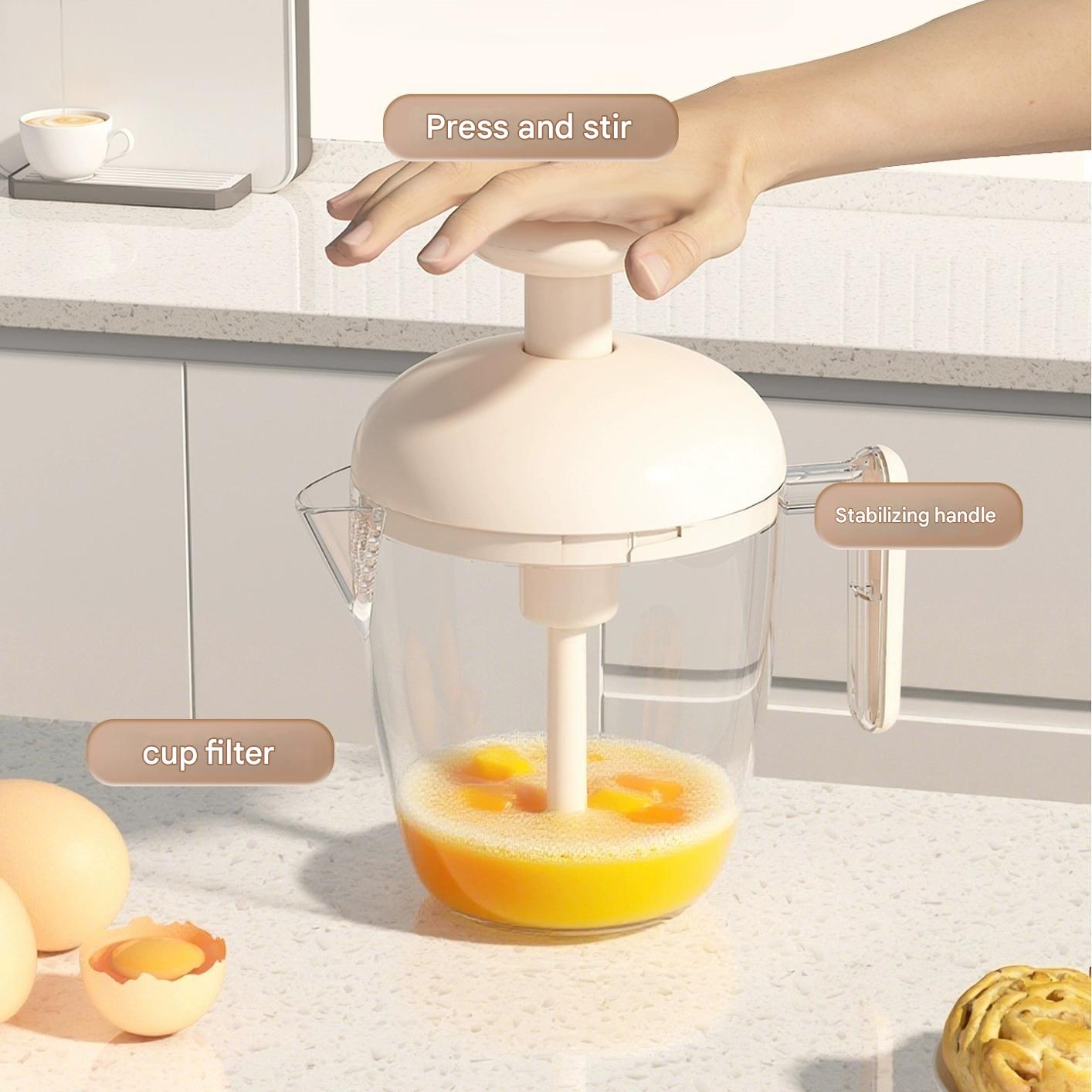 Ergonomic Multi-Blade Manual Egg Mixer - Image 1