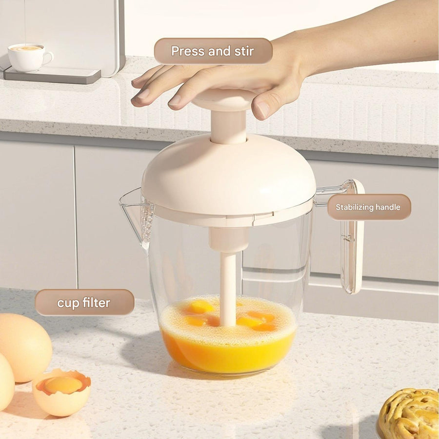 Ergonomic Multi-Blade Manual Egg Mixer - Image 1