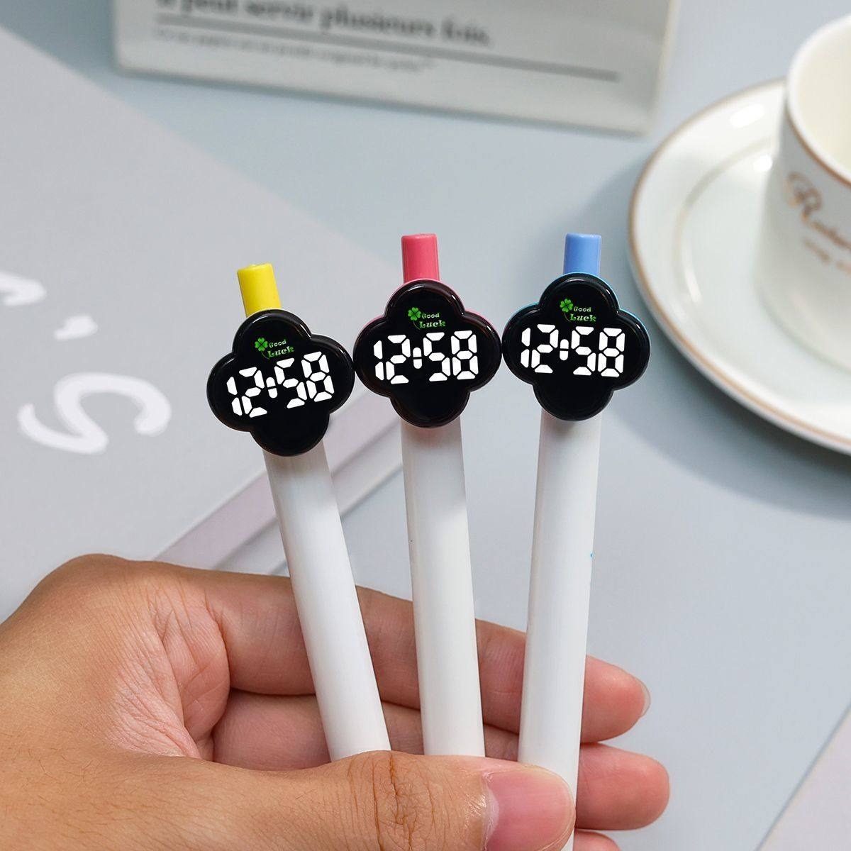 Four Leaf Clover Pen Tip LED Watch - Image 1