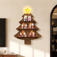 Cozy Christmas Wooden Tree Shelf - Image 4