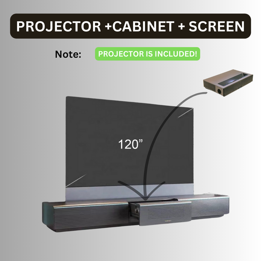 Ultra-Modern Motorized Screen Laser TV Console Cabinet - Image 5