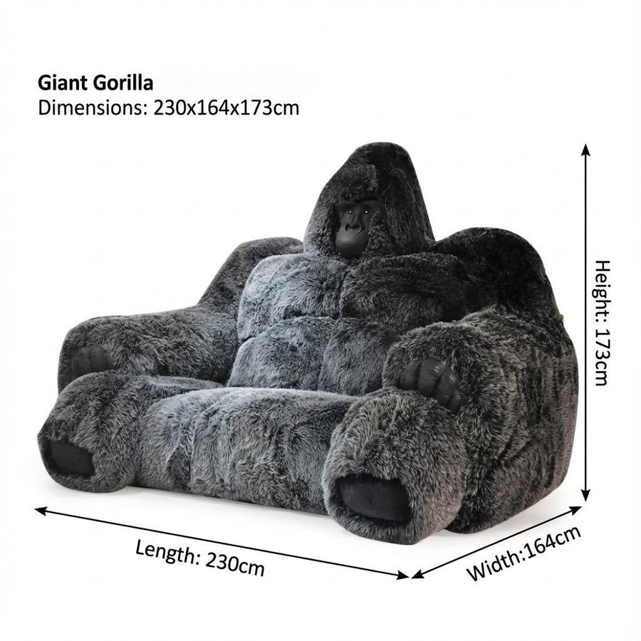 Giant Alpha Gorilla Plush Lounge Sofa - Image 4