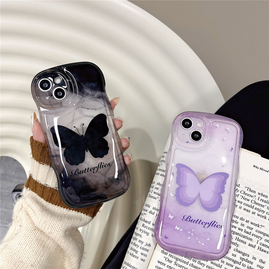 Playful Butterfly Decorated iPhone Case - Image 1