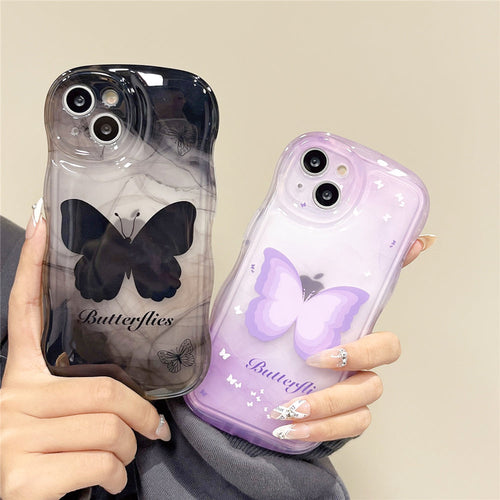 Playful Butterfly Decorated iPhone Case - Image 0