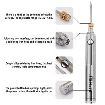 Mini Portable USB Digital Iron Soldering Tool - Image 1