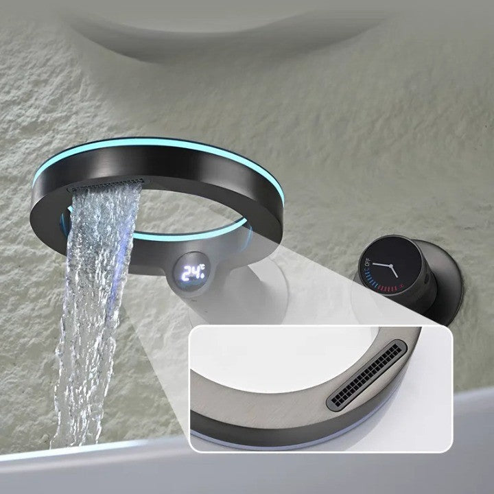 Ring-Shaped LED Elegant Smart Digital Bathroom Faucet - Image 2