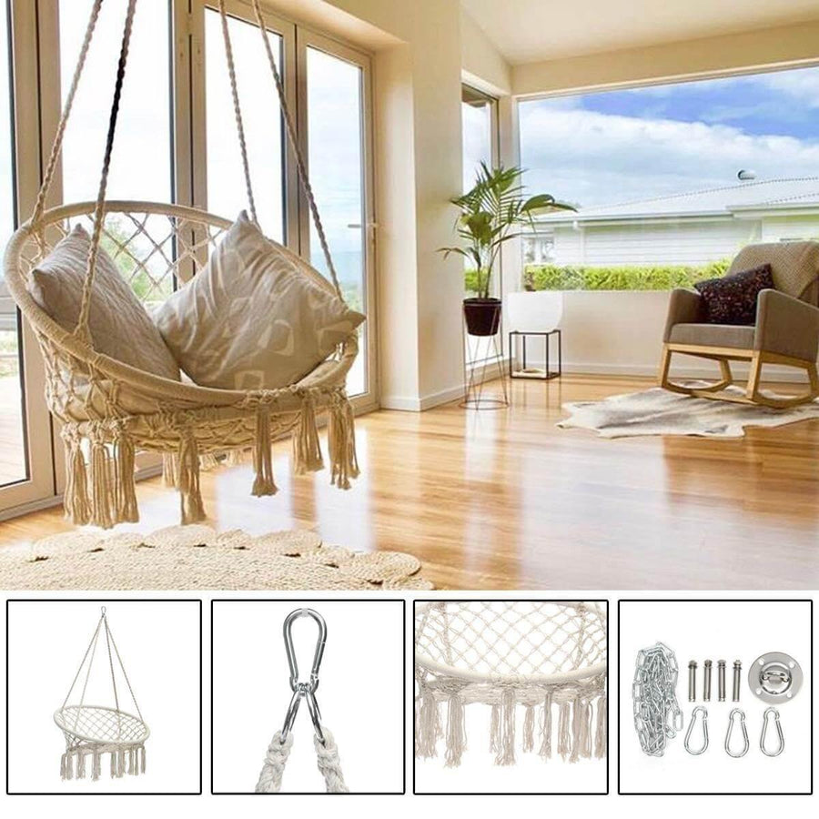 Nordic Knitted Outdoor Hammock - Image 3