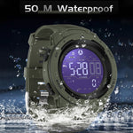 Waterproof Military Pedometer Digital Watch