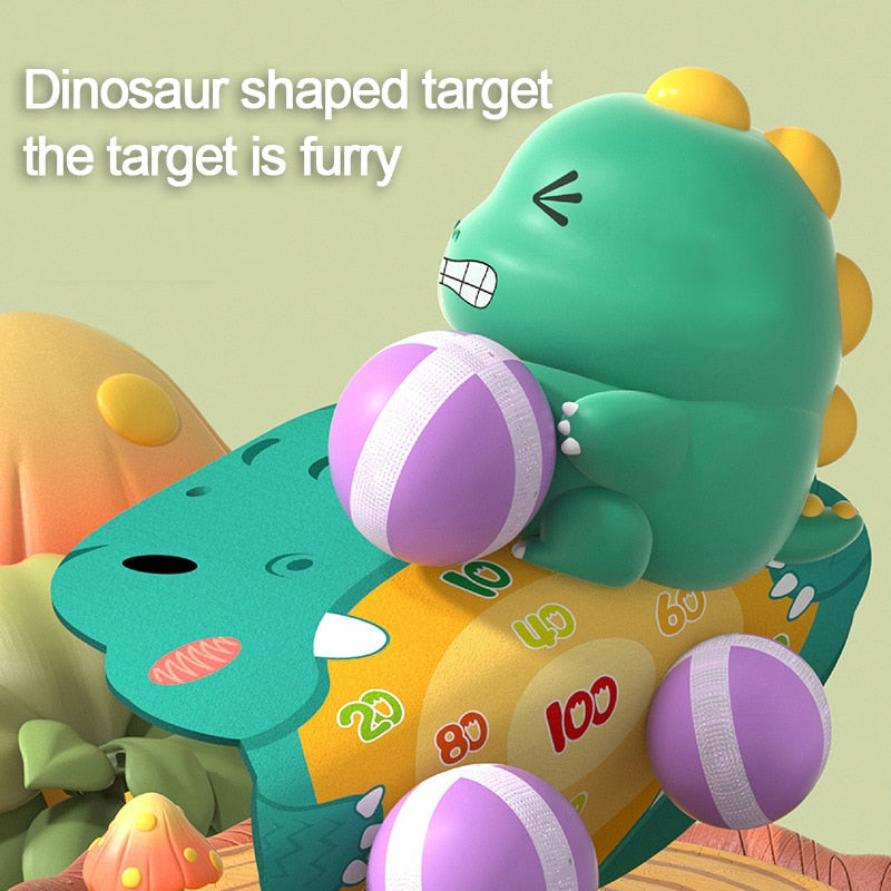 Cute Dinosaur Sticky Ball Dart Toy Set - Image 2