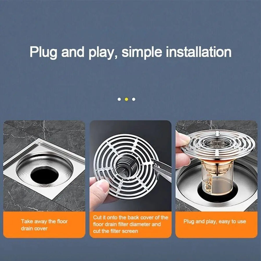 Magnetic Self-Closing Anti-Odor Bathroom Strainer Cover - Image 3
