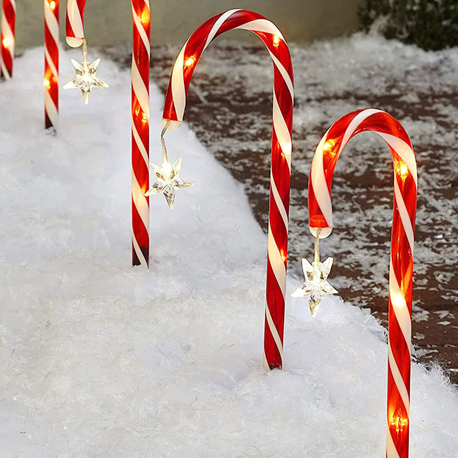 Candy Cane Lane LED Solar Lamp - Image 2