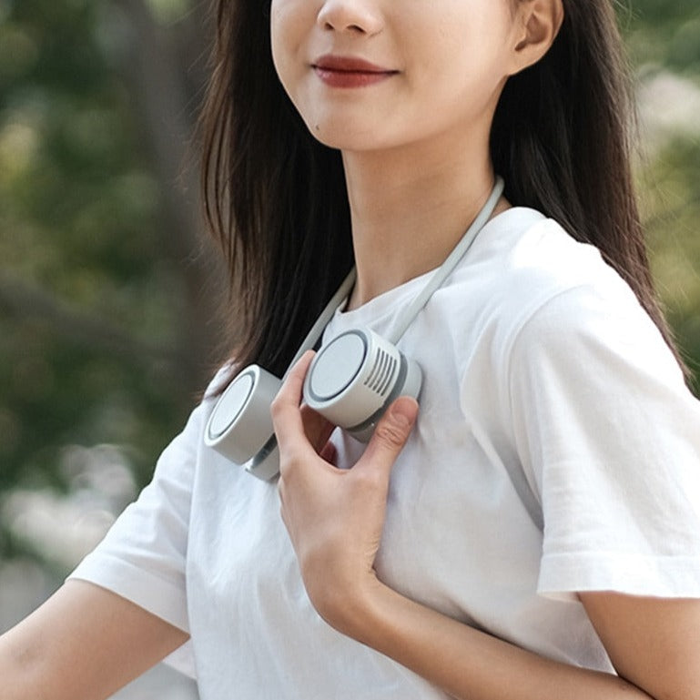 Retractable Aroma Therapy Bladeless Neck Fan - Image 1