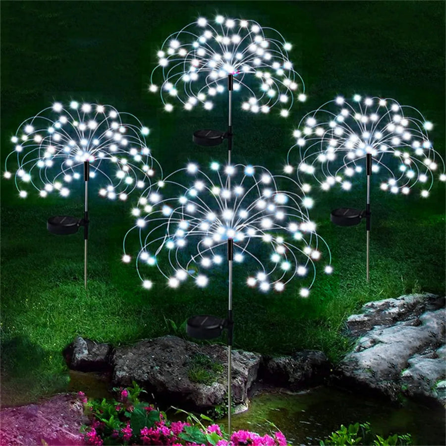 LED Solar Firework Fairy Outdoor Pathway Lights - Image 6