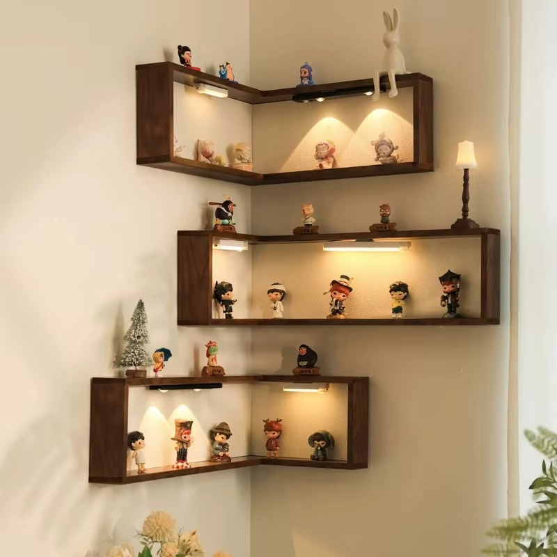 Floating Design Corner Wall Shelf - Image 1