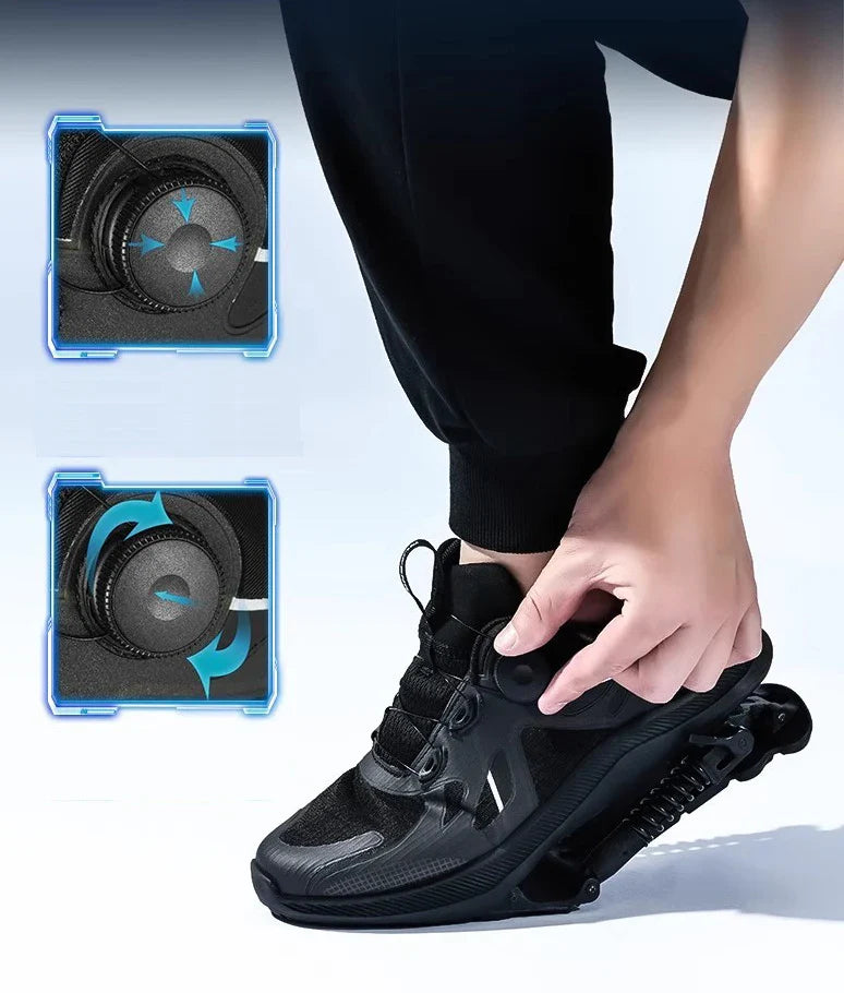 Mechanical Assisted Shock-Absorbing Running Shoes