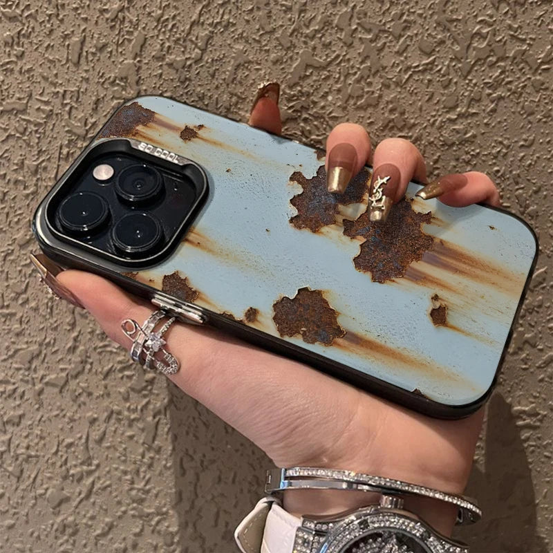 Industrial Rust Finish Shockproof iPhone Case - Image 4