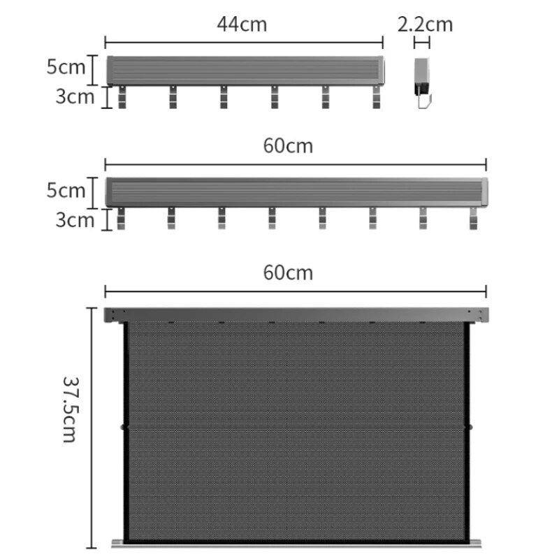 Retractable Laundry Organizer Net Rack - Image 5