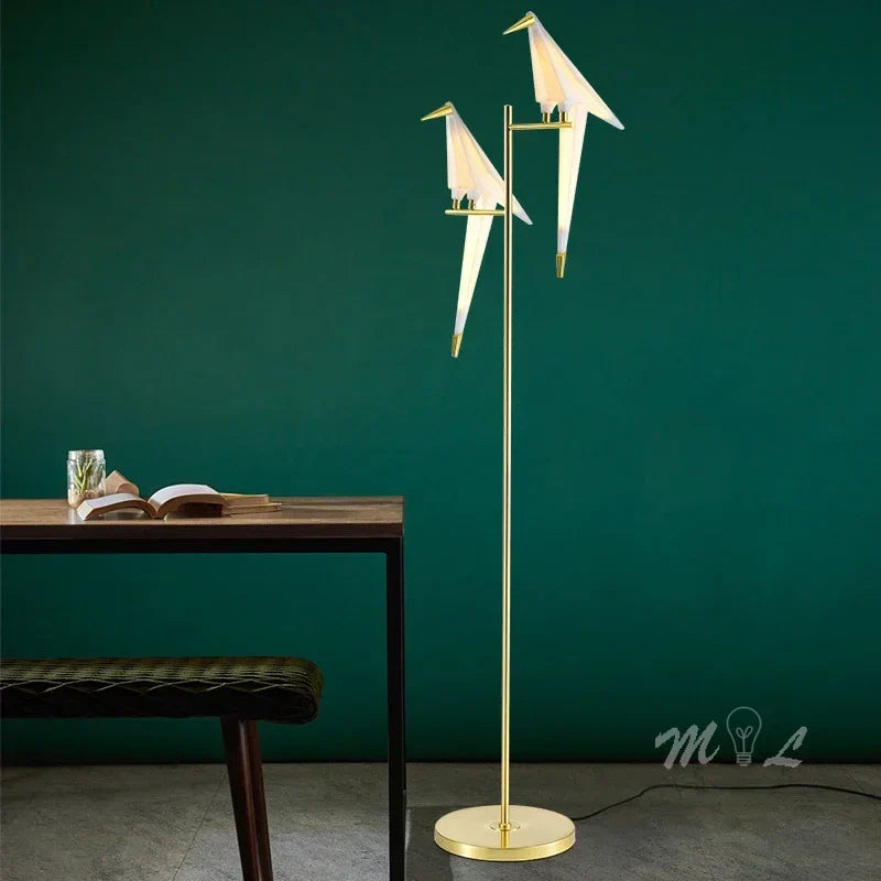 Origami Bird Sculptural Floor Lamp - Image 4