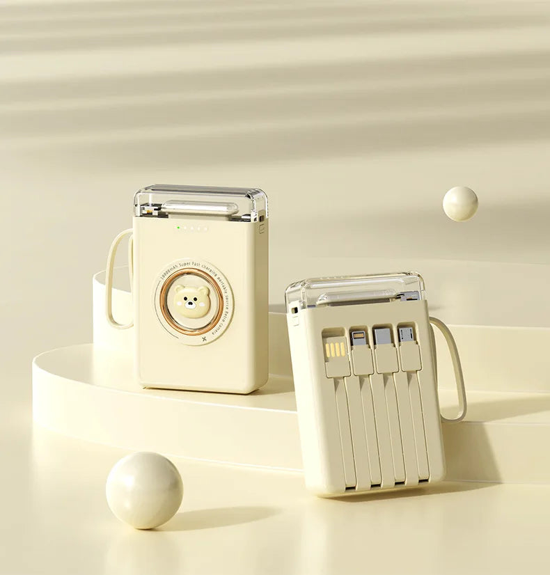 Mini Cute Built-in Cable LED Powerbank - Image 9
