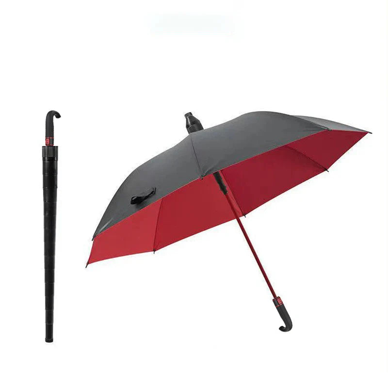 Heavy-Duty Curved Handle Rain Umbrella - Image 5