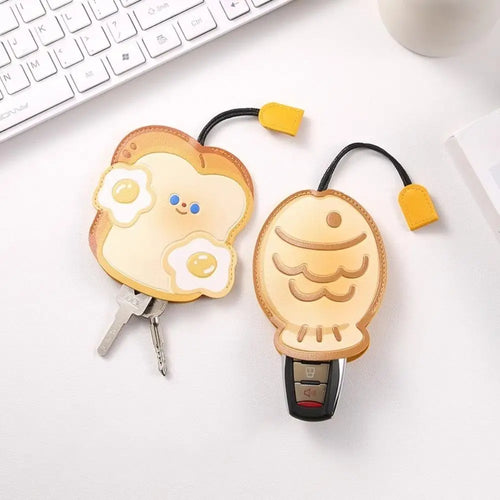 Cartoon Leather Universal Pull-Out Key Case - Image 0