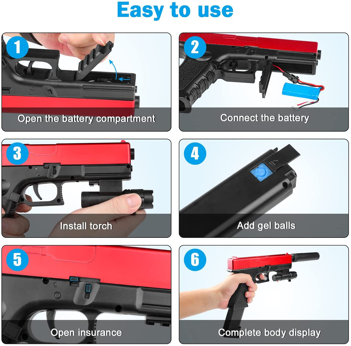 2in1 Gel Blaster Toy Gun