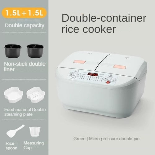 All-In-One Double Container Intelligent Electric Rice Cooker