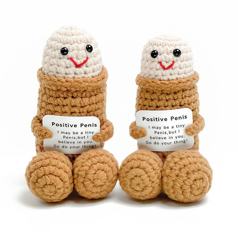 Emotional Support Adult Humor Crochet Doll - Image 4