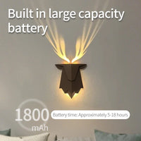 Geometric Deer Artsy Wall Lamp - Image 4