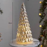 Christmas Time LED Frosted Glass Tree Lamp - Image 9