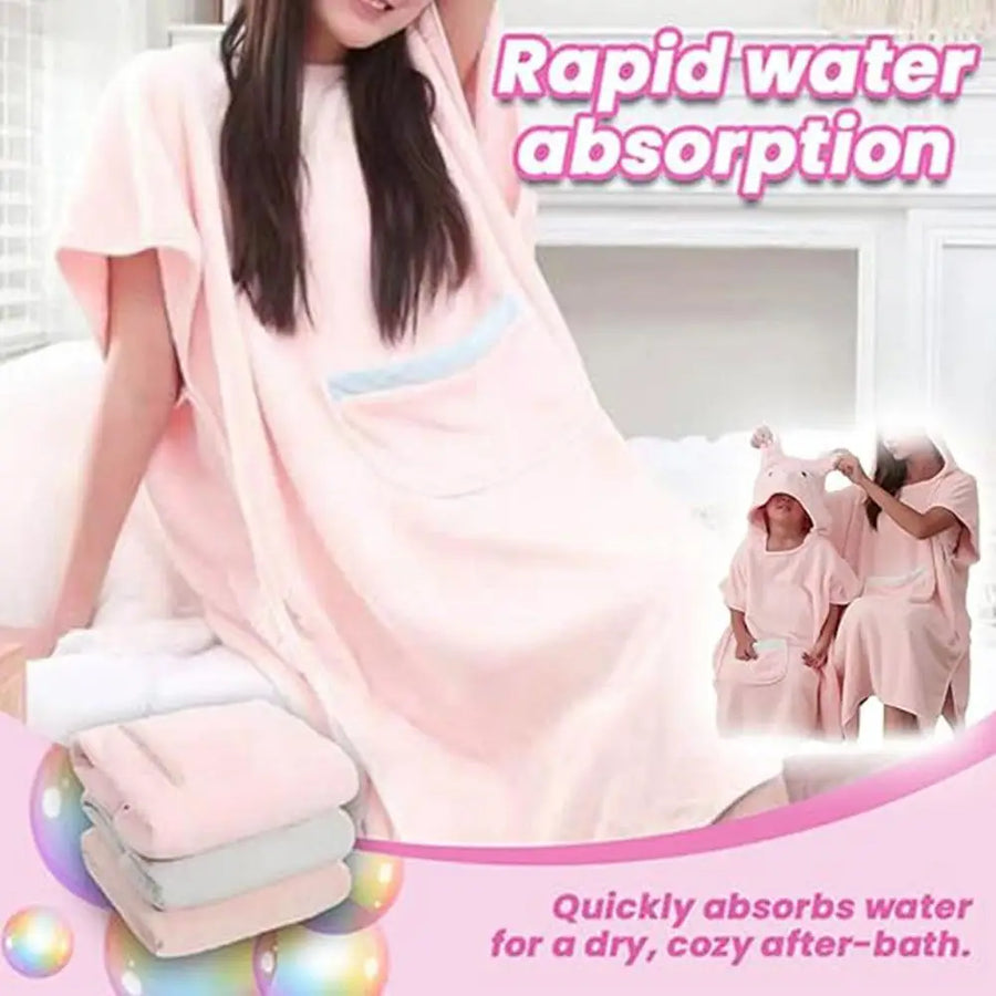 Soft Cozy Women Hooded Robe - Image 2