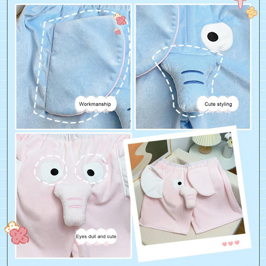 Funny Elephant Loose Cute Shorts - Image 3