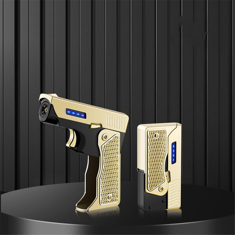 Windproof Gun Shape Jet Spark Flame Lighter