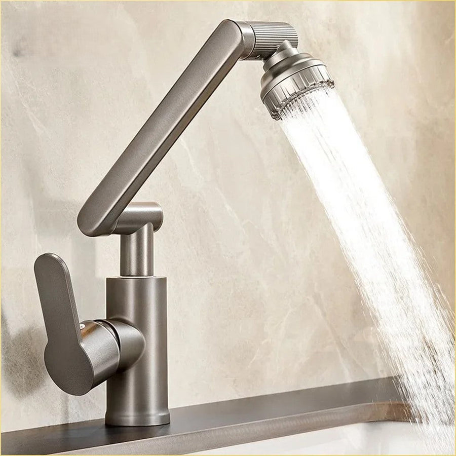 Splash-Proof Mechanical Universal Rotatable Arm Faucet - Image 0