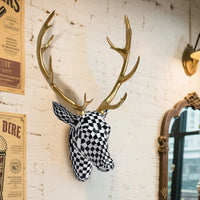 Artistic Deer Head Sculptural Wall Decor - Image 1
