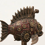 Steampunk Mechanical Blackfish Figurine