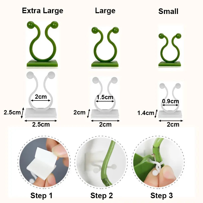 Self-Adhesive Plant Holder Mini Wall Clips - Image 5