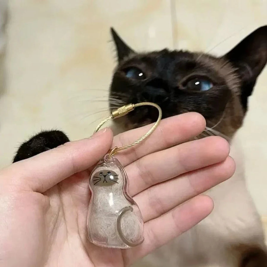 Cat Fur Keepsake Memory Pendant Necklace - Image 2