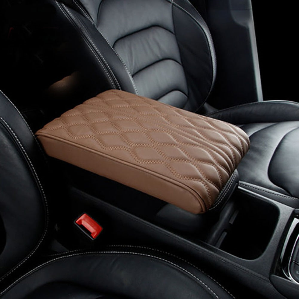 Leather Soft Car Armrest Pad